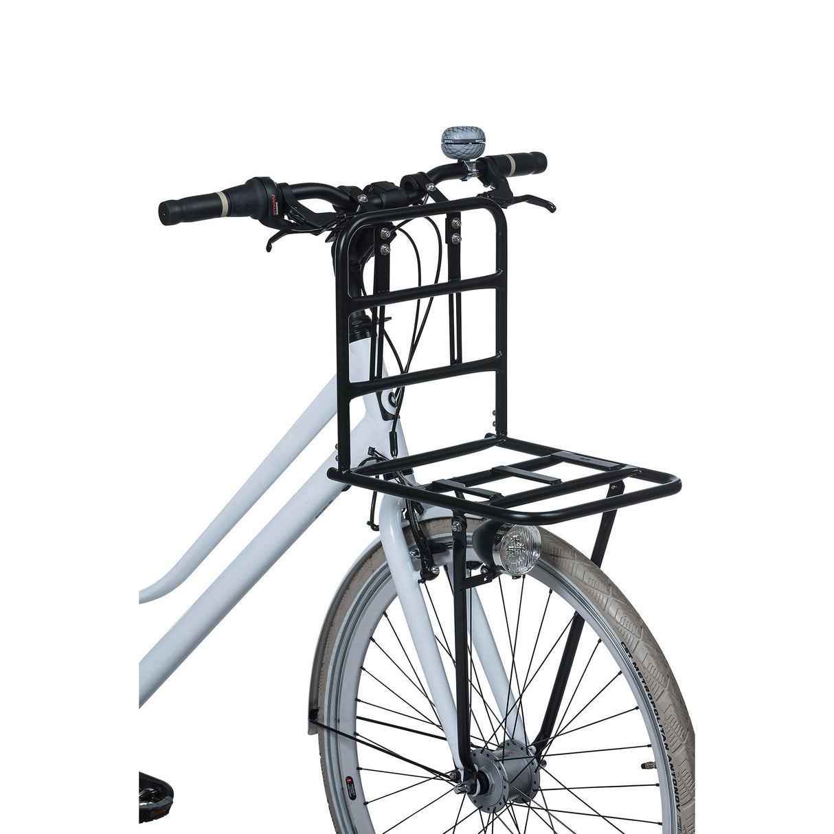 Basil Front Carrier - grouss - schwaarz