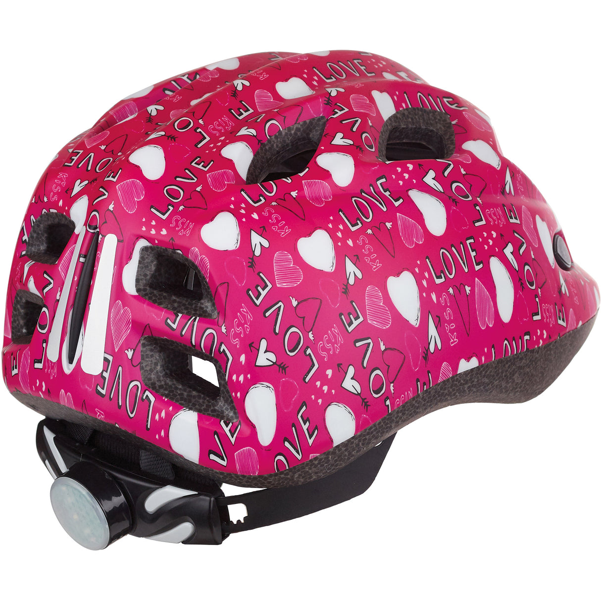 Polisport Junigoud Bicycle Helma S 52-56cm Láska s LED světlem