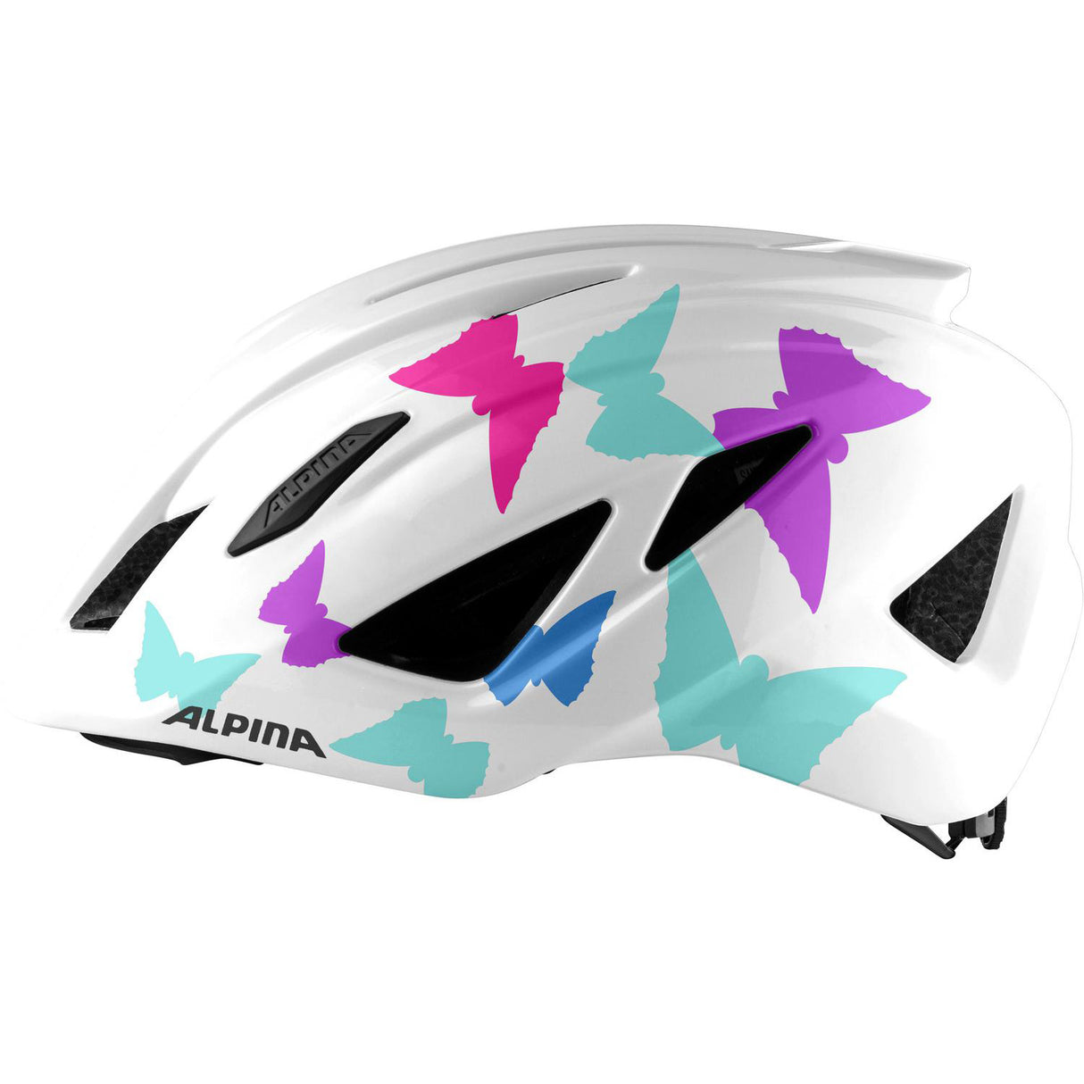 Olympic Sportswear Sports Kinderhelm Pico PearlWHite Butterflies 50-55