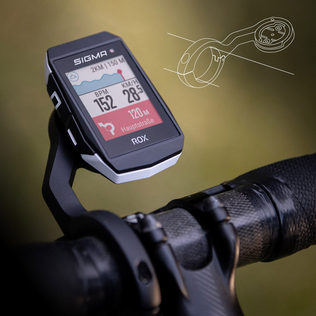 Sigma Rox 11.1 EVO GPS HR+ CAD SNELH SET+ SB GPS+ ANT+ BLE RIEM+ USB-C