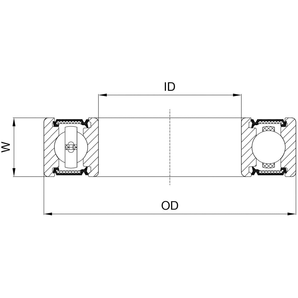 Marwi Union Kogellager CB-075 6001 2RS 12x28X8