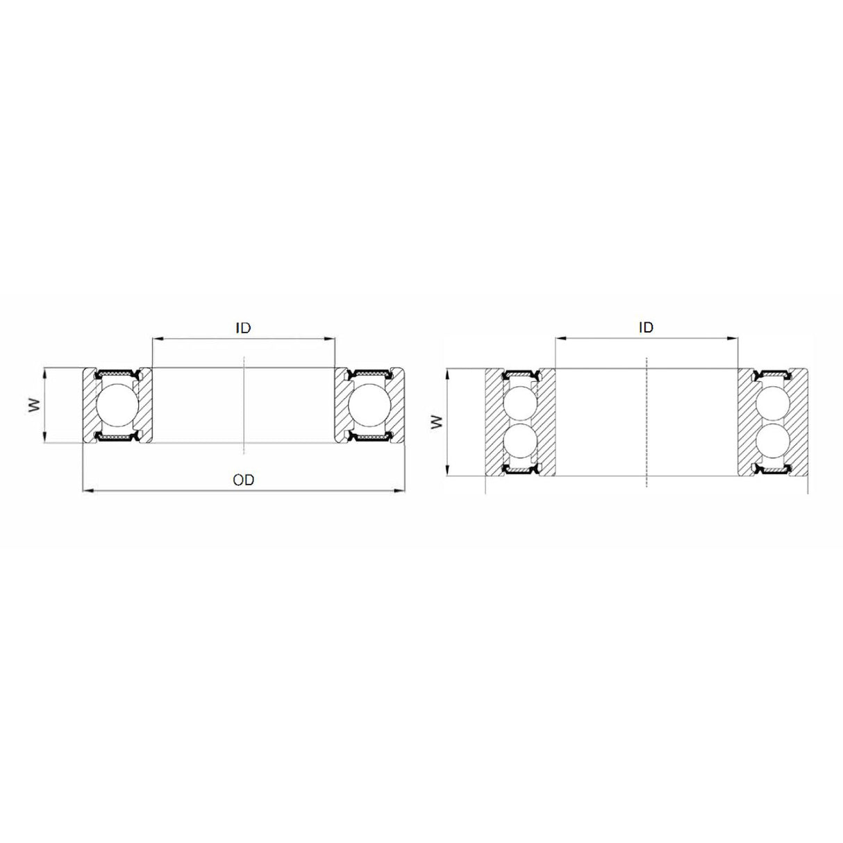 Union Kogellager Max CB-432 63800V LLU 10x19X7