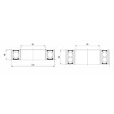 Union Kogellager Max CB-432 63800V LLU 10x19X7