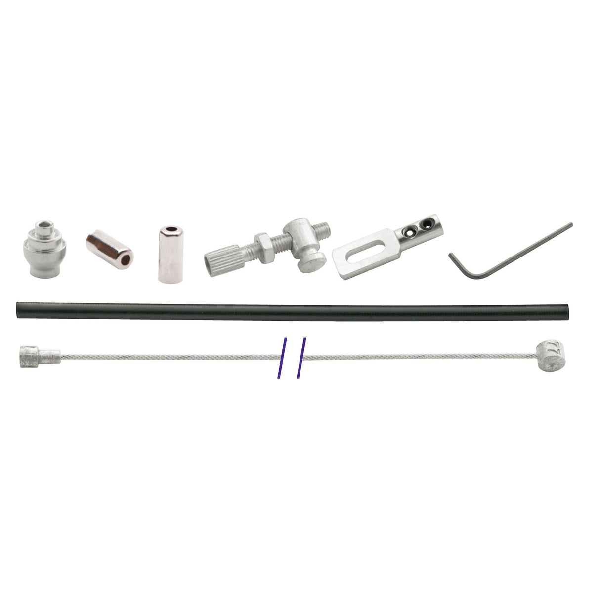 Drum brake cable at the rear with hook (universal)