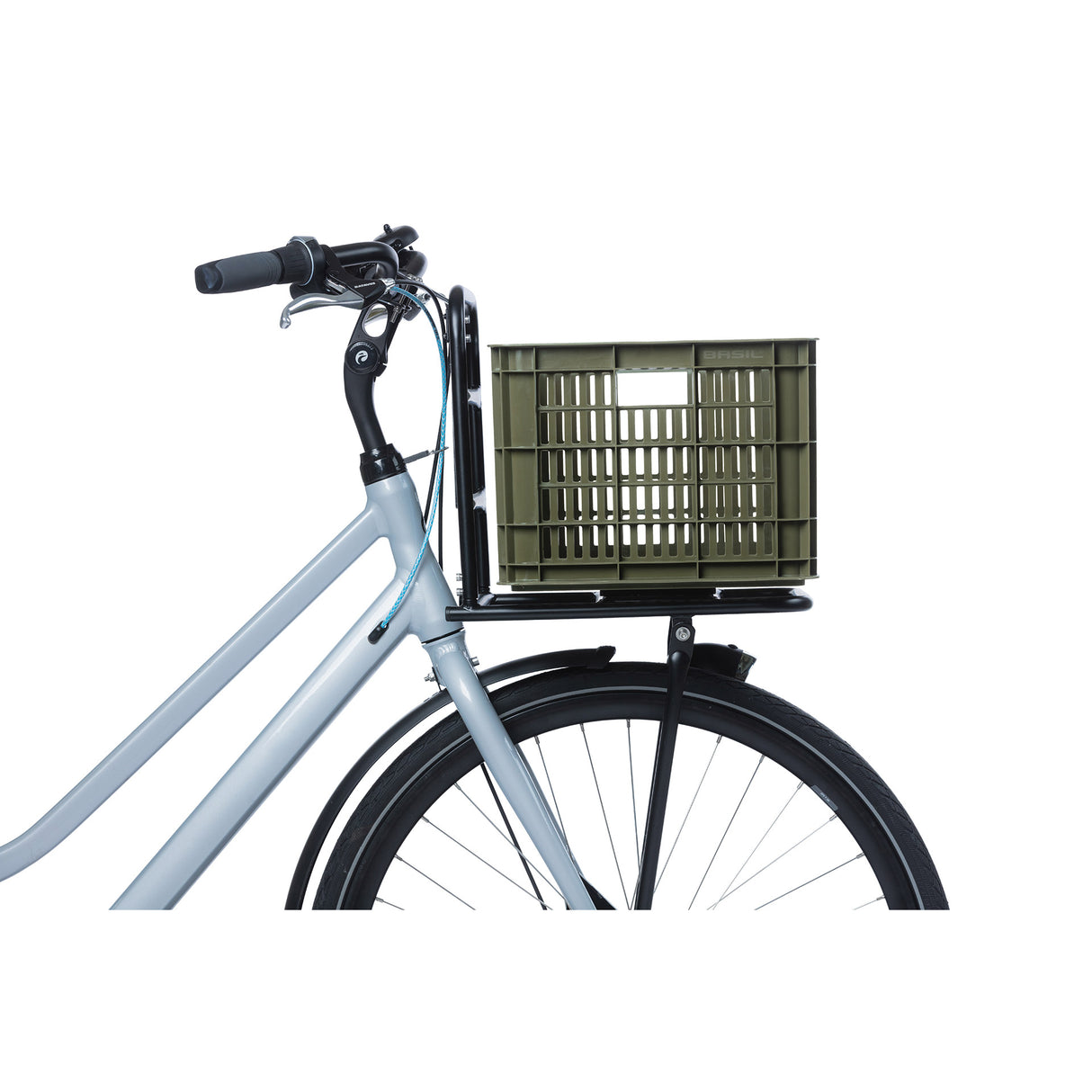 Basil Fietskrat M - Střední - 29,5 litrů - zelená