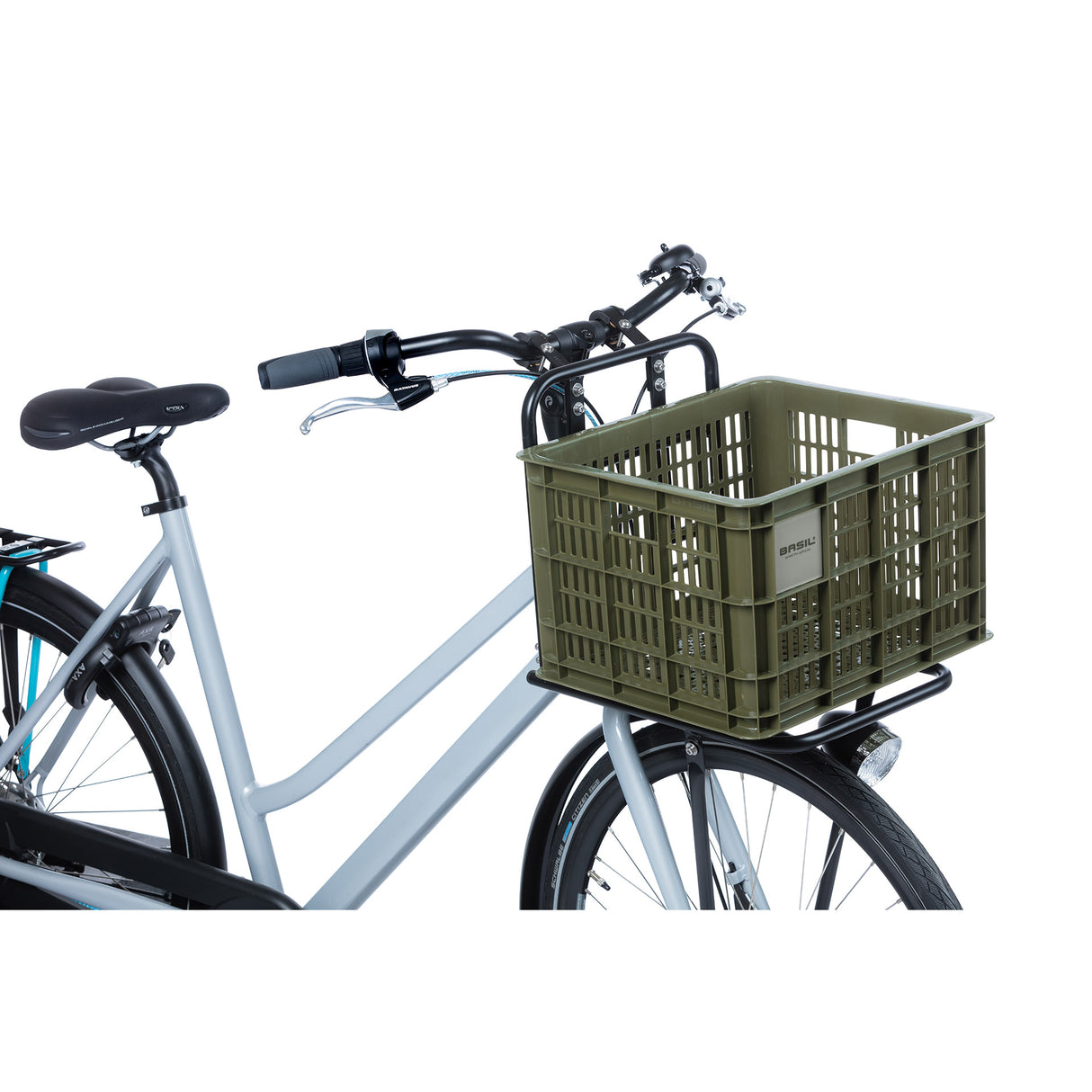 Basil Fietskrat M - Střední - 29,5 litrů - zelená