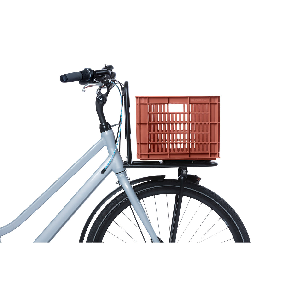 Basil Fietskrat M - Srednja - 29,5 litra - rdeča