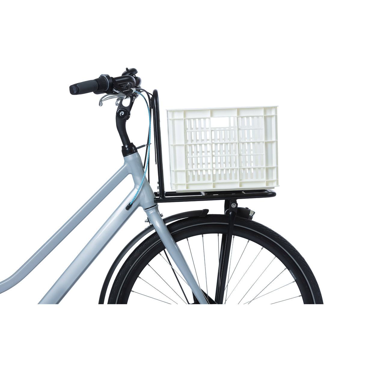 Basil Fietskrat M - Střední - 29,5 litrů - bílá
