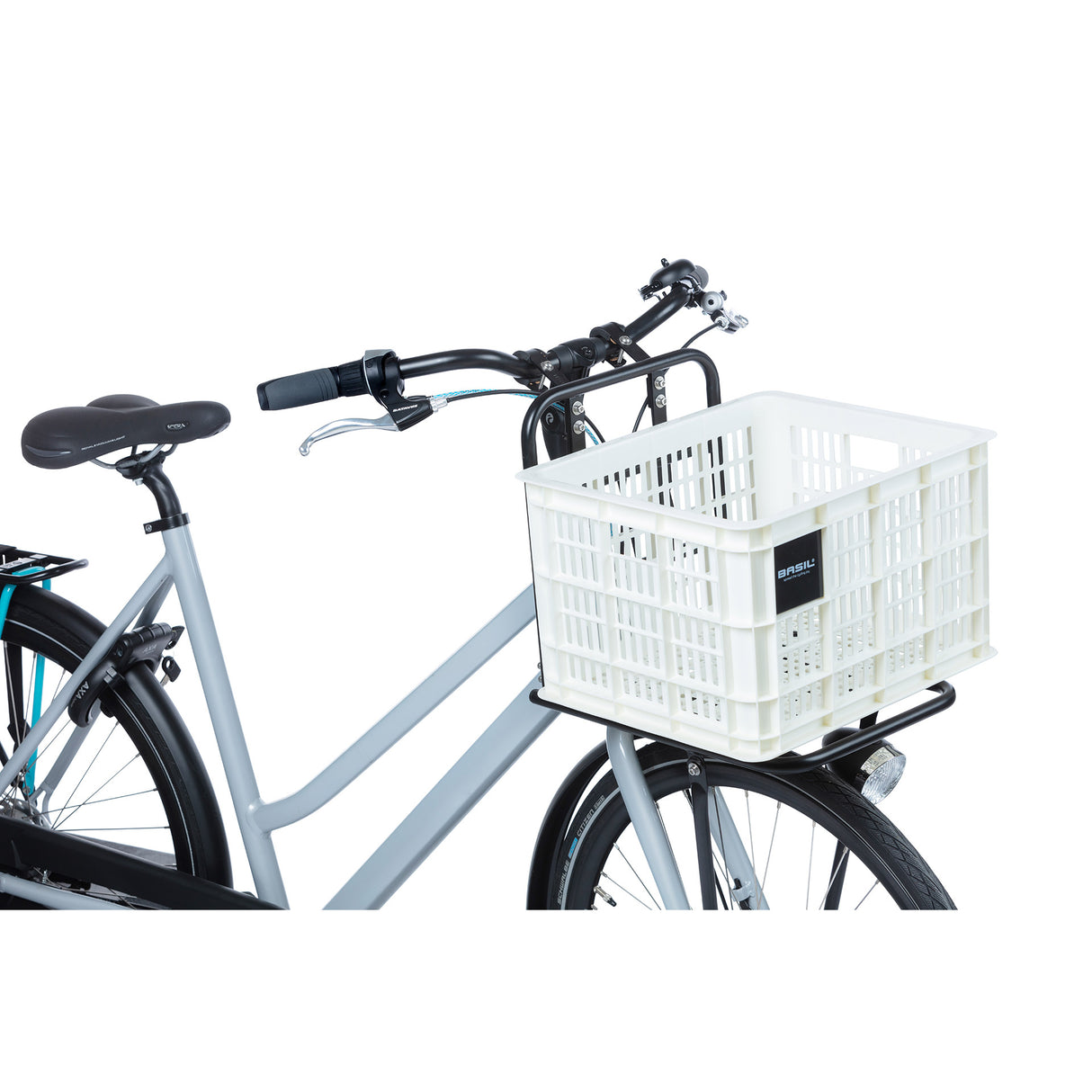 Basil Fietskrat M - Střední - 29,5 litrů - bílá