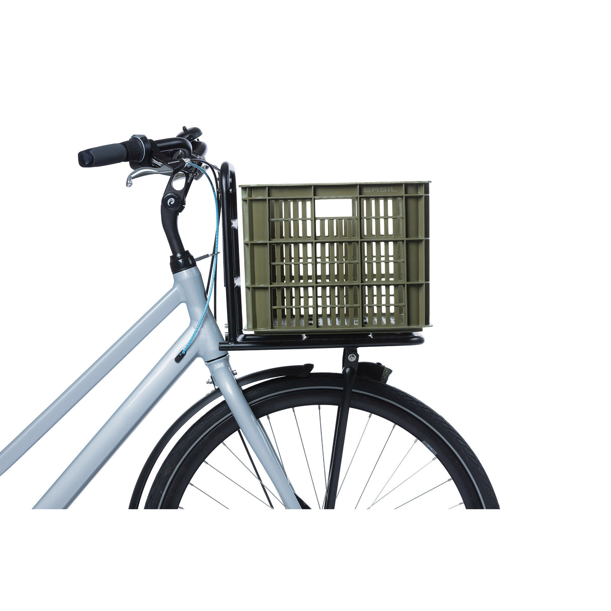 Basil Fietskrat L - Grande - 40 litros - Verde