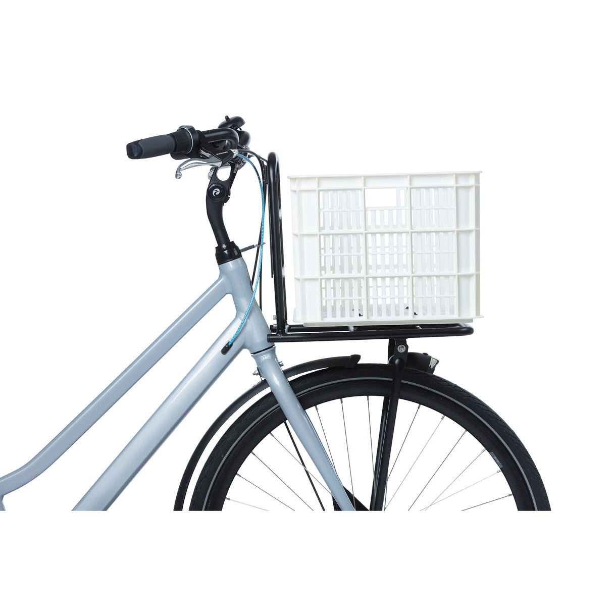 Basil Fietskrat L - Large - 40 liters - White