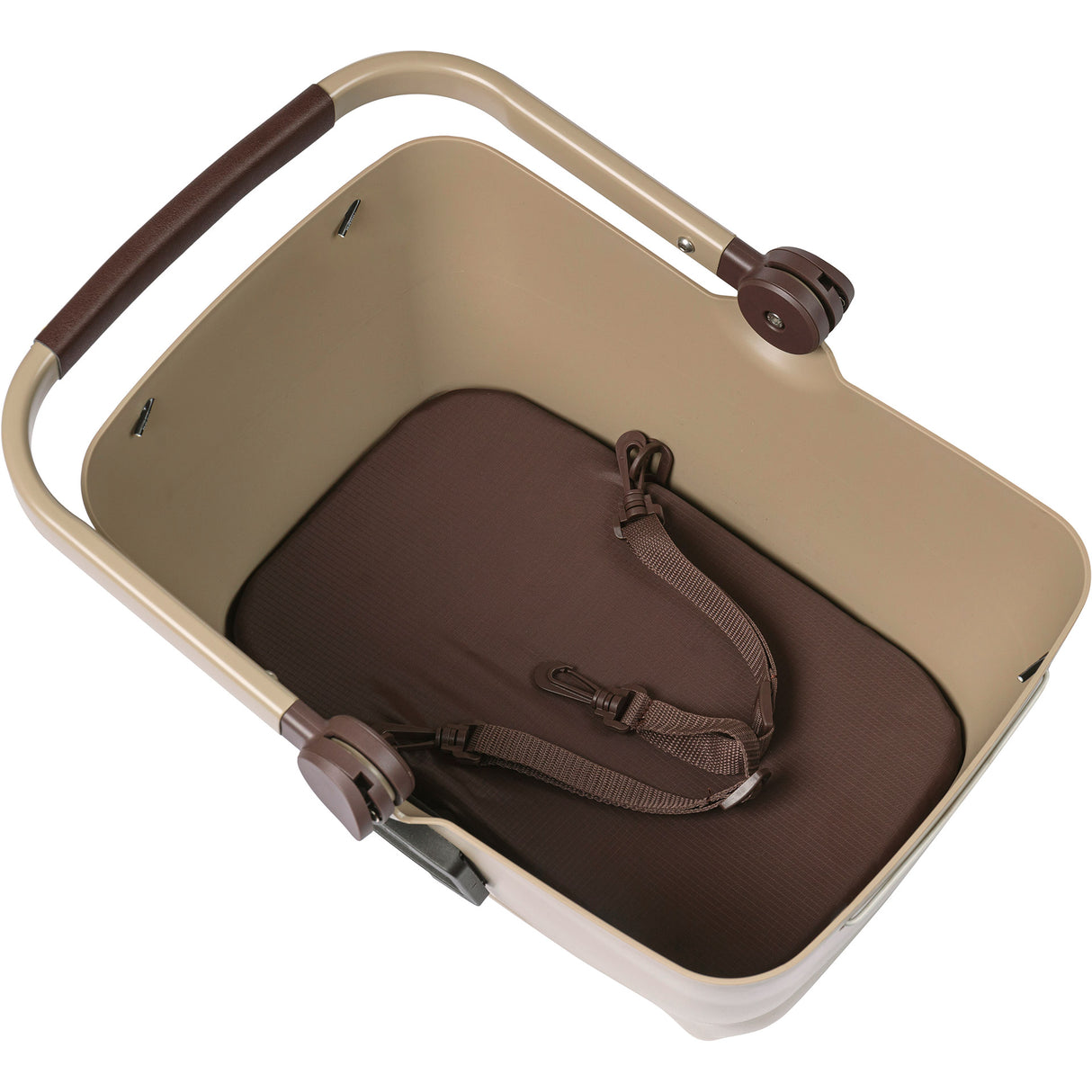 Basil Buddy KF - Dog bike basket - First - Biscotti Brown
