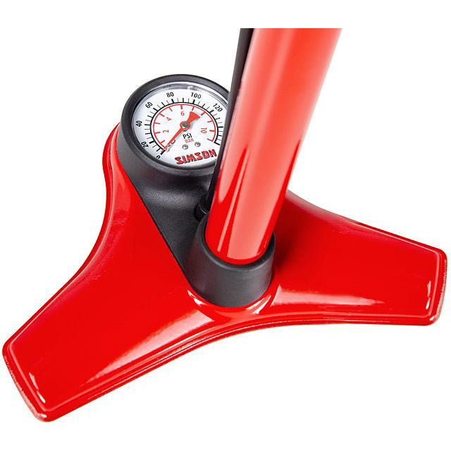 Pompa rowerowa Doskonałe wysokie ciśnienie 60 cm czerwone