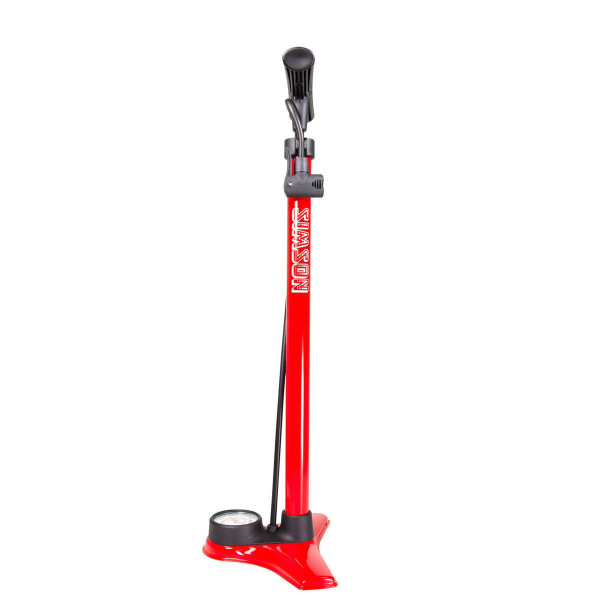 Pompa rowerowa Doskonałe wysokie ciśnienie 60 cm czerwone