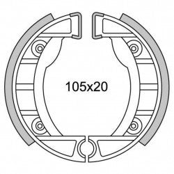 Segment brzdového segmentu Newfren GF0152 CIAO, SI Ø105mm pro (odlité kolo)