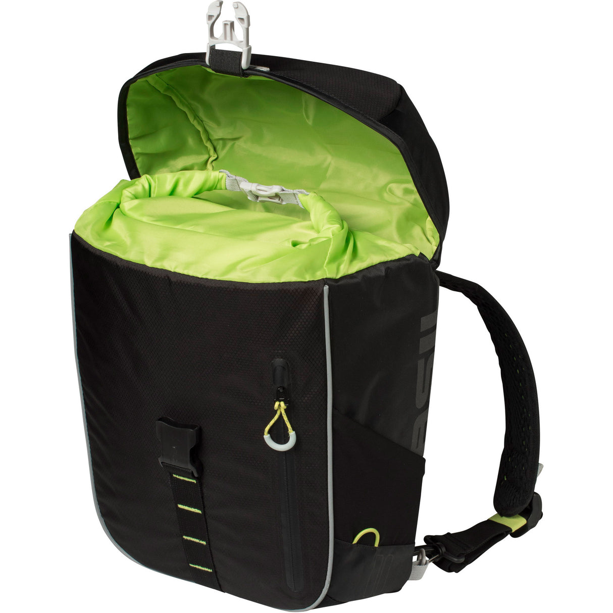 Basil Miles Dawypack - Bolsa de bicicleta deportiva - Unisex - Lima negra
