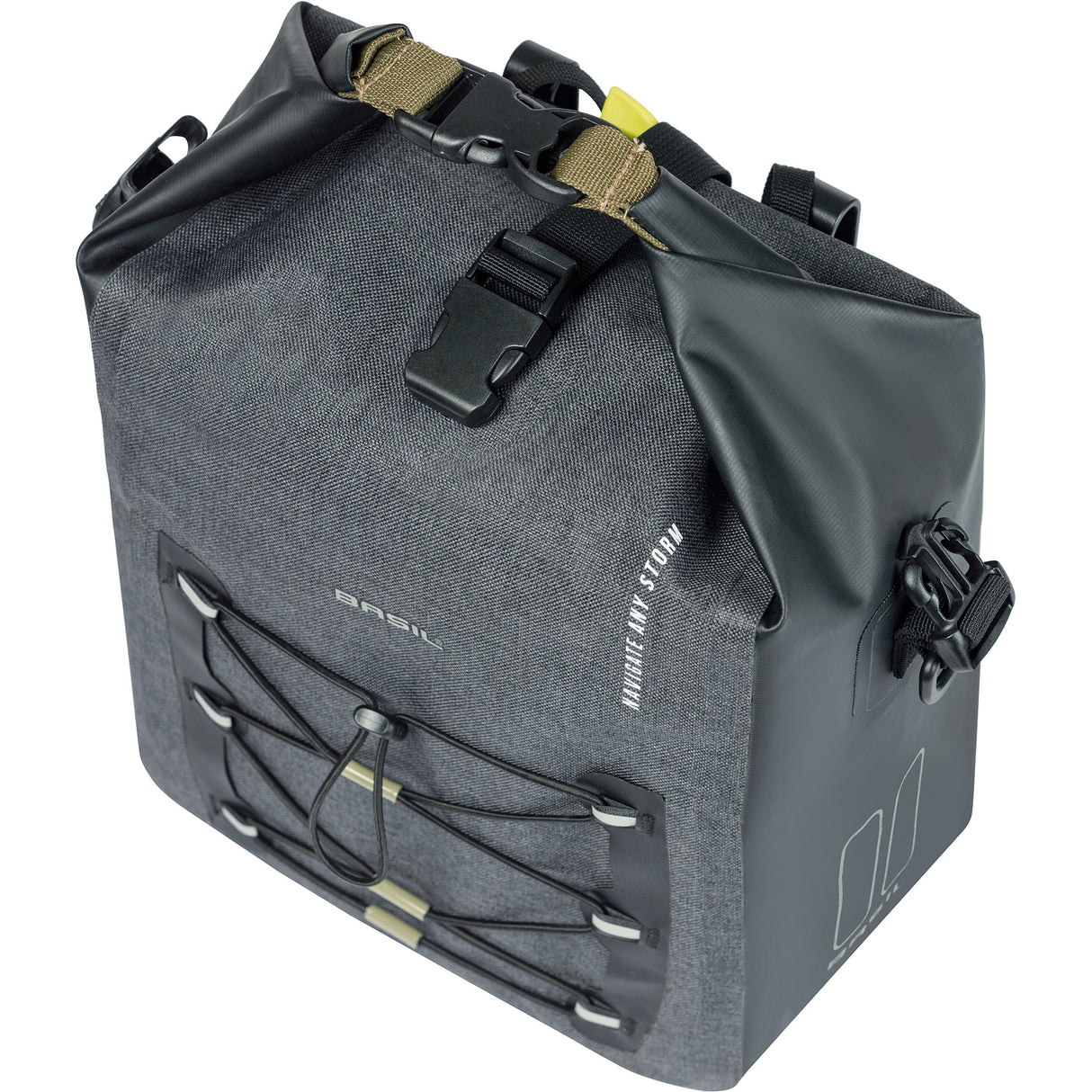 Basil Navigator Storm Fietstas M - Sporty and Functional Single Bicycle Bag - Waterproof - Black
