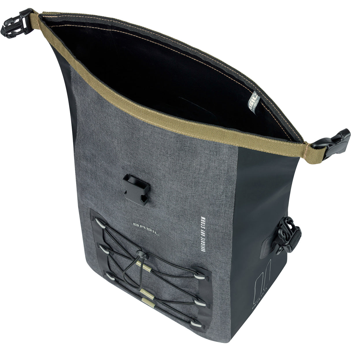 Basil Navigator Storm Fietstas M - Sporty and Functional Single Bicycle Bag - Waterproof - Black