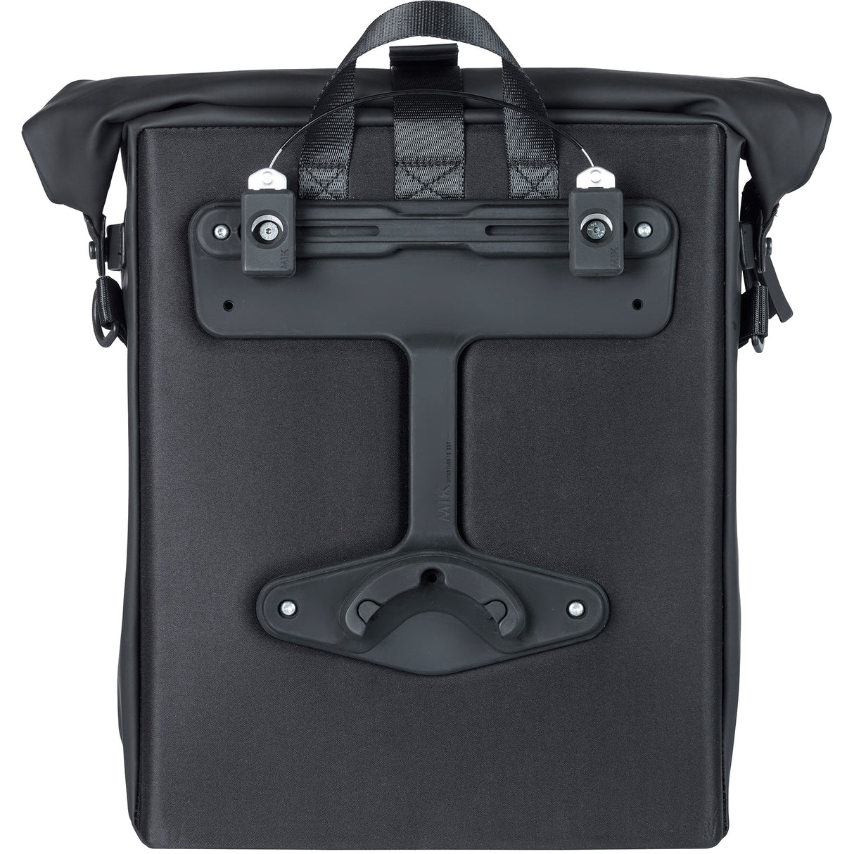 Basil Soho Mik Side Bicycle Shoulder Bag - Black, Waterproof, PU, ​​Nordlicht LED, 17L
