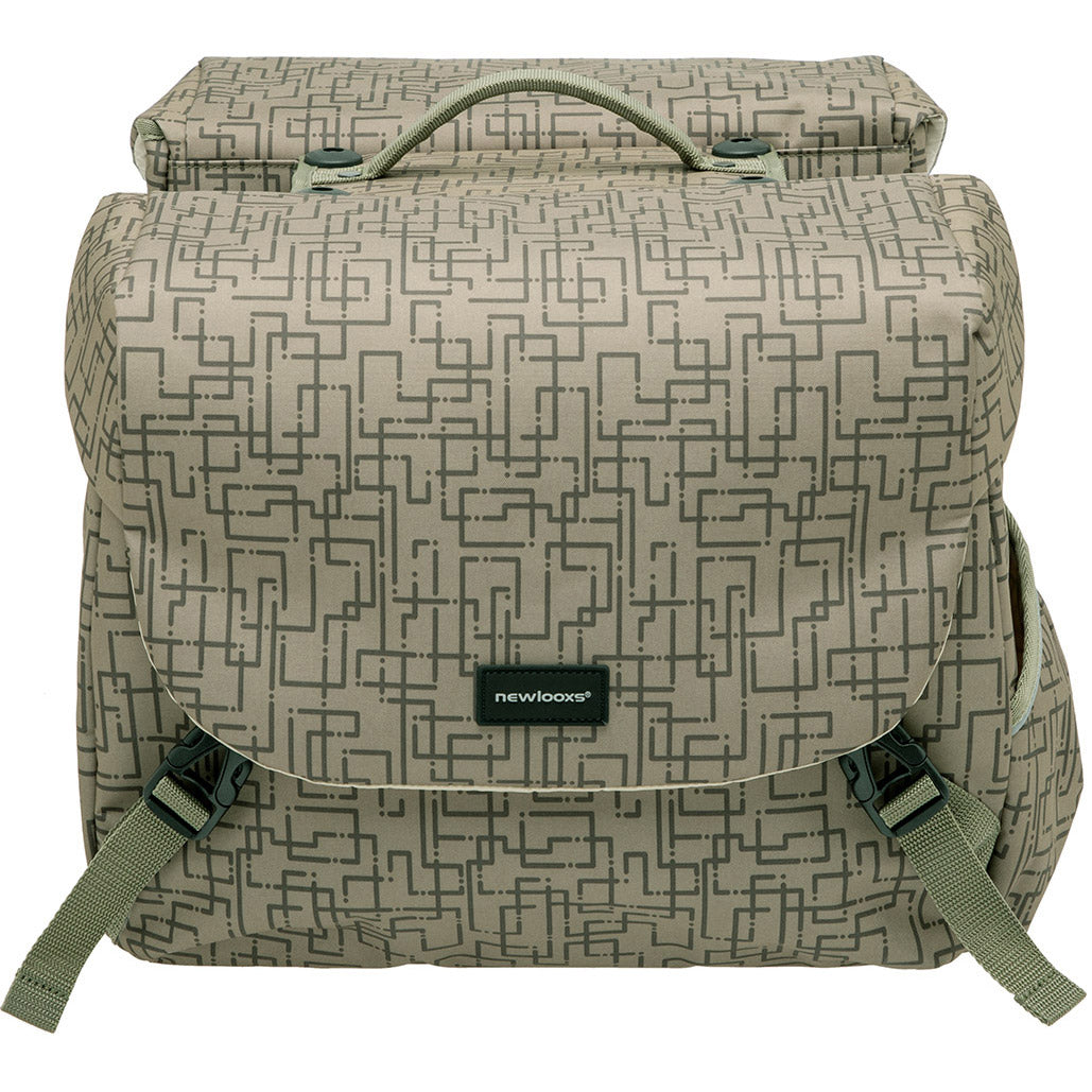 Mondi Joy Double Bicycle Sac - Eau - Polyester-Repellent - Racktime - Ivy Gray