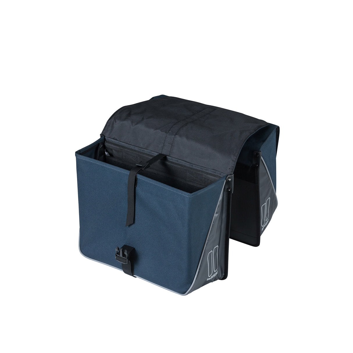 Basilikum dobbelt cykelpose, vand -repellent, marineblå sort, 35L
