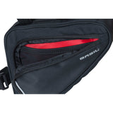 Basilsportdesign Frametas M - Sort cykelpose - 1,7L - Vand -Repellent - Velcro montering