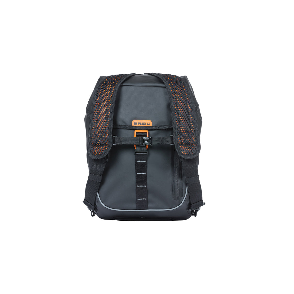 Basil Miles Tarpaulin bicycle backpack - Waterproof black backpack for men and women, 17 liters of content