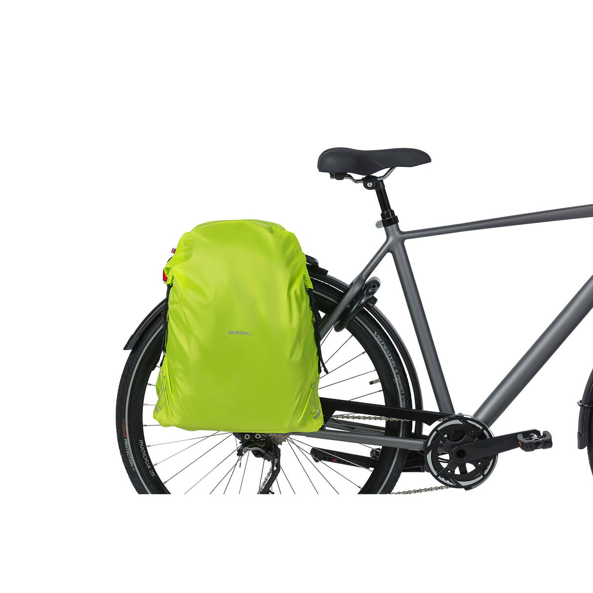 Basil Keep Dry and Clean - regenhoes - verticaal - neon geel