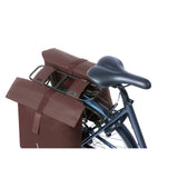Basil Tas City Double Vegan Leather | Ristet brunt