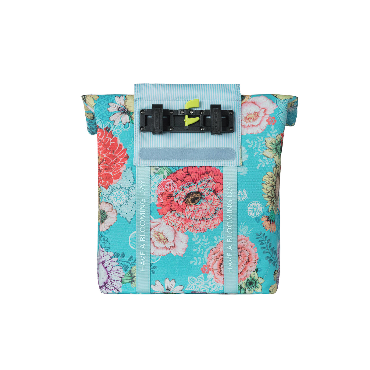 Basil Bloom Field bicycle shopper, recycled cap, waterproof, adjustable shoulder strap, laptop compartment, 15-20l, Sky Blue