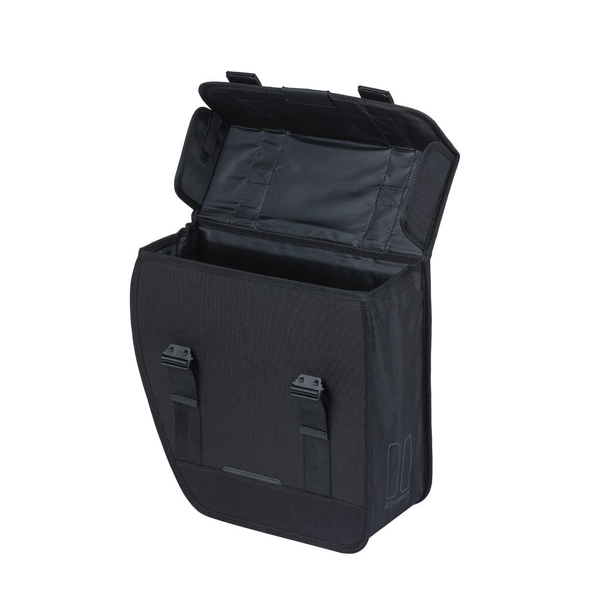 Basil Tour Left - Single bicycle bag, black, 14l
