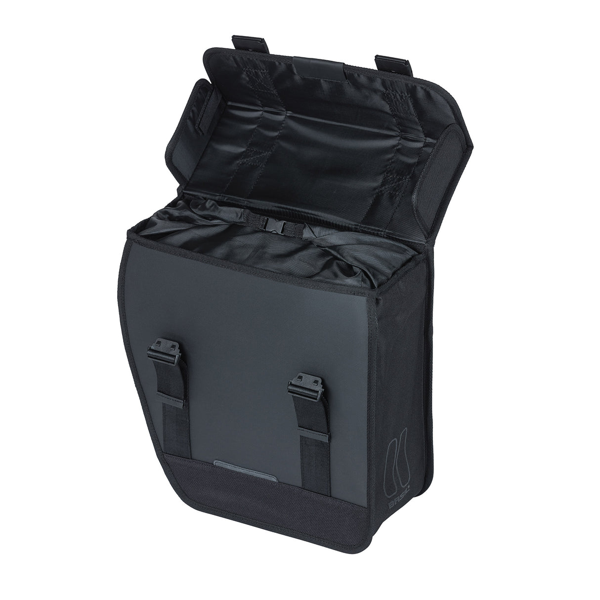 Basil Tour Left - Single bicycle bag Black