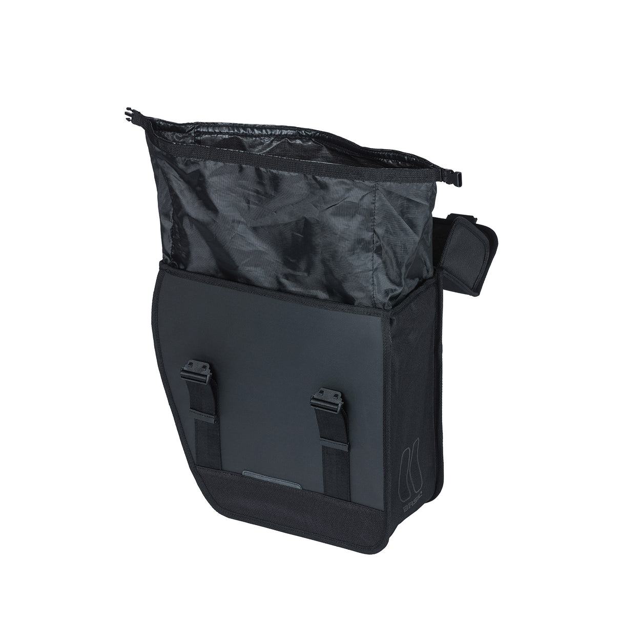Basil Tour Left - Single bicycle bag Black
