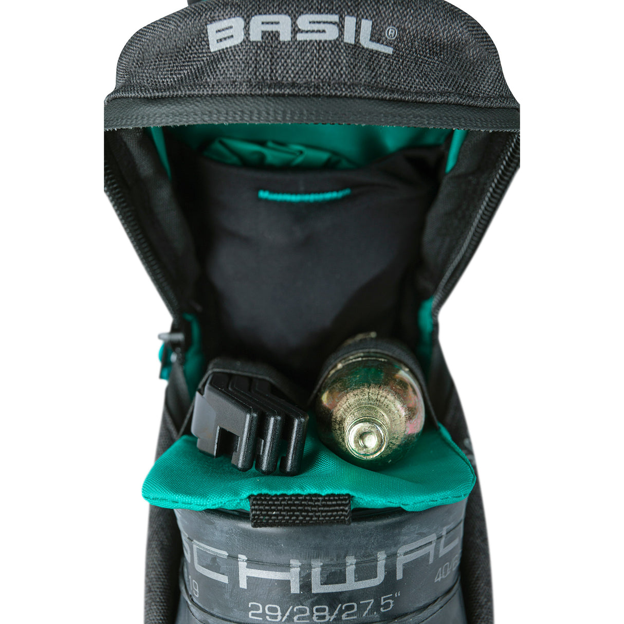 Basil City Double Bicycle Bag Mik, črna