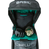 Basil City Double Bicycle Bag Mik, črna
