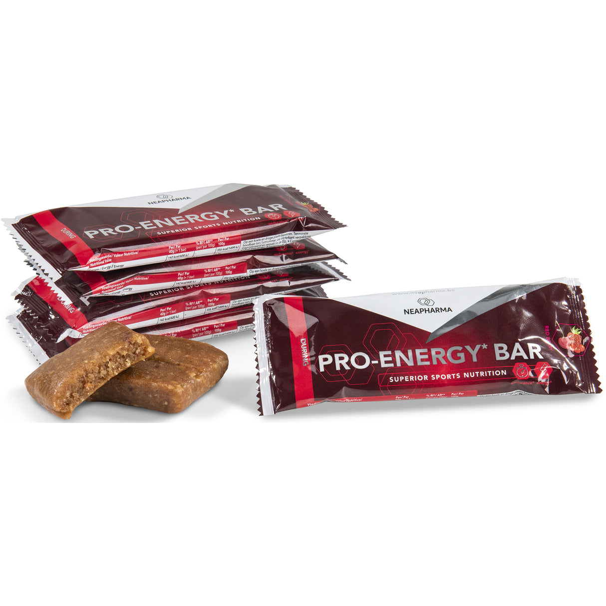 Neapharma Neapharma Energy Bar Rdeče sadje prikazan s 30 bari