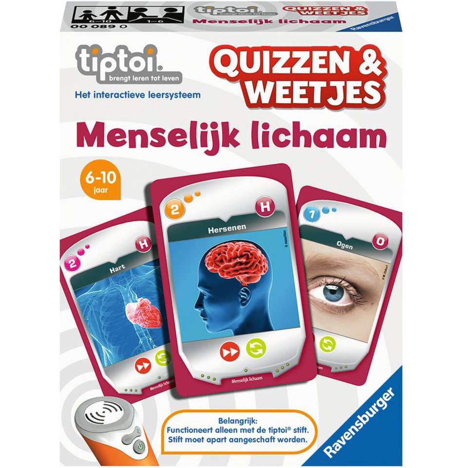 Ravensburger Tiptoi kvizki dejstva človeško telo