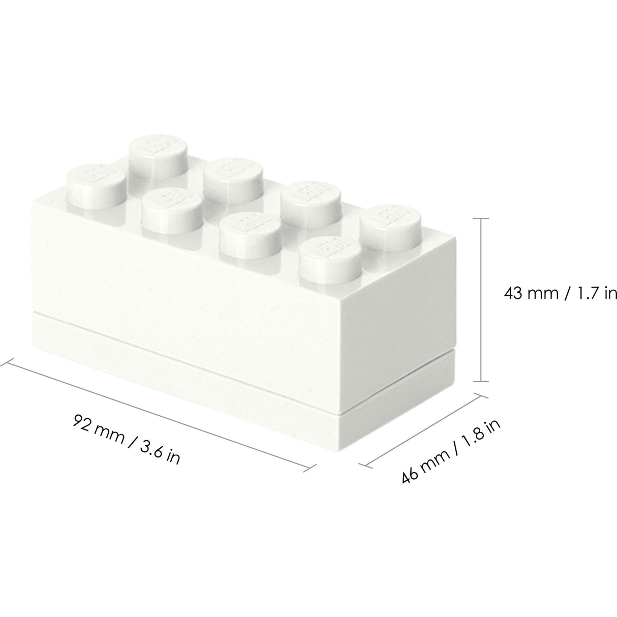 Raum copenhagen Lego Mini Box 8 wäiss