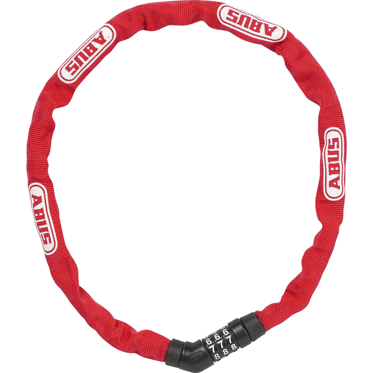 Verrouillage de la chaîne de grade ABUS 4804C 75 - Rouge, 4 mm - 75 cm - Bicycle