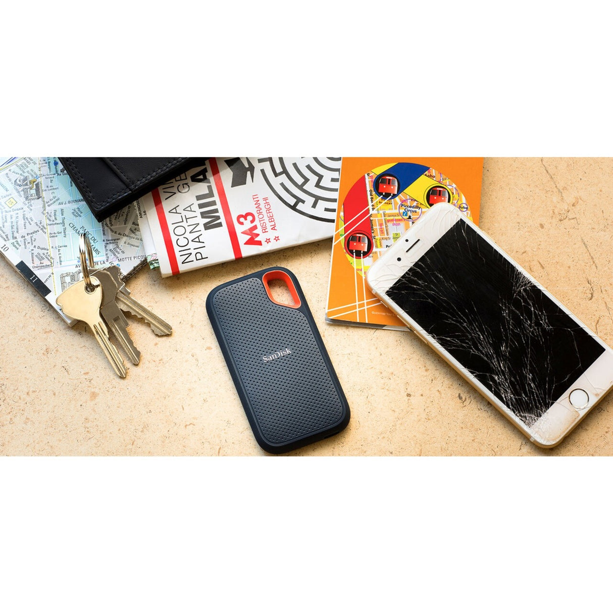 Sandisk Sandisk tragbarer SSD V2, 500 GB