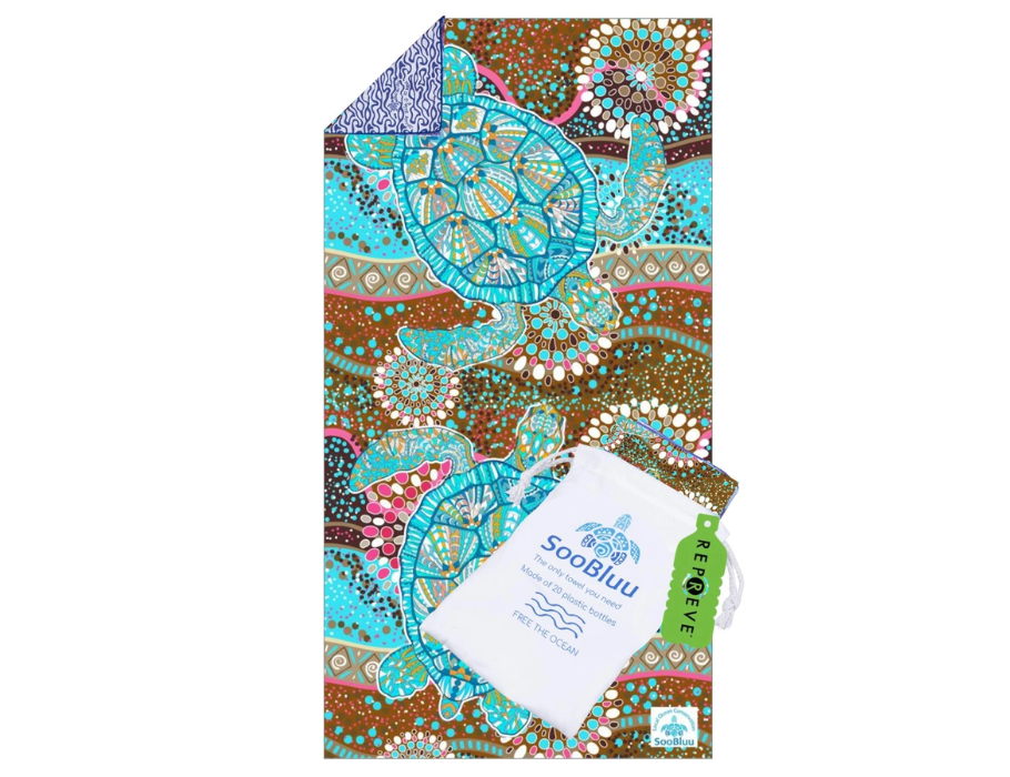 SOOBLUU Plage Bad Handduch Turtle 100x190cm