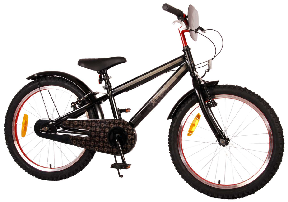 Spider -Man - Barncykel - pojkar - 20 tum - matt svart - 2 handbromsar