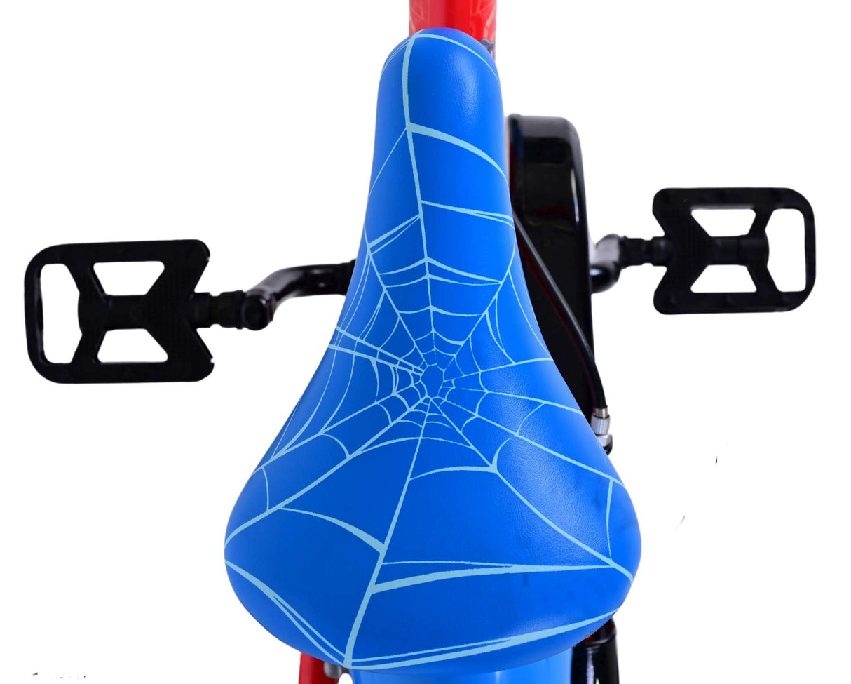 Ultimate Spider -Man børnecykel - drenge - 12 tommer - blå rød - to håndbremser