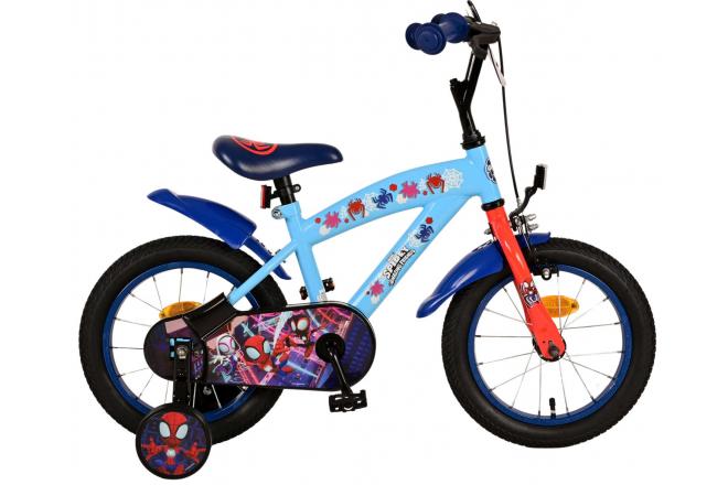 Spideeg Kanner Vëlo - Jongen - 14 Zoll - blo