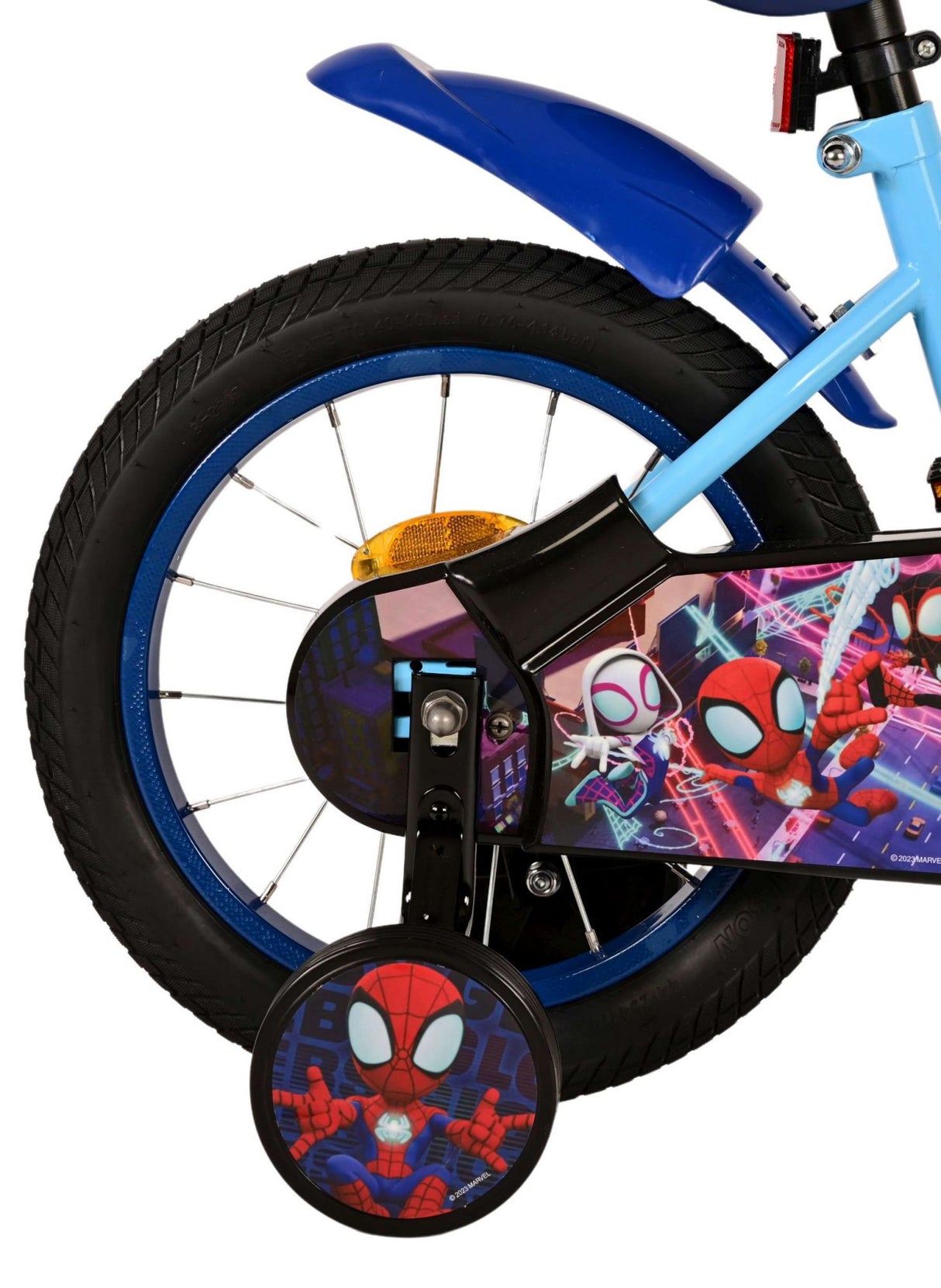 Spideeg Kanner Vëlo - Jongen - 14 Zoll - blo