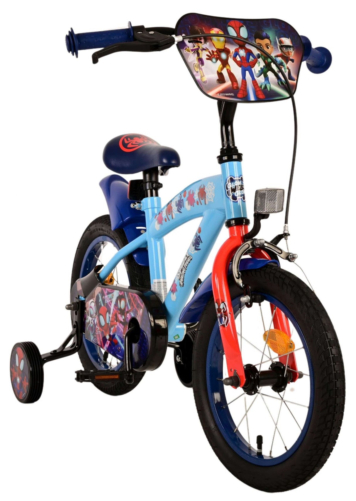 Spideeg Kanner Vëlo - Jongen - 14 Zoll - blo