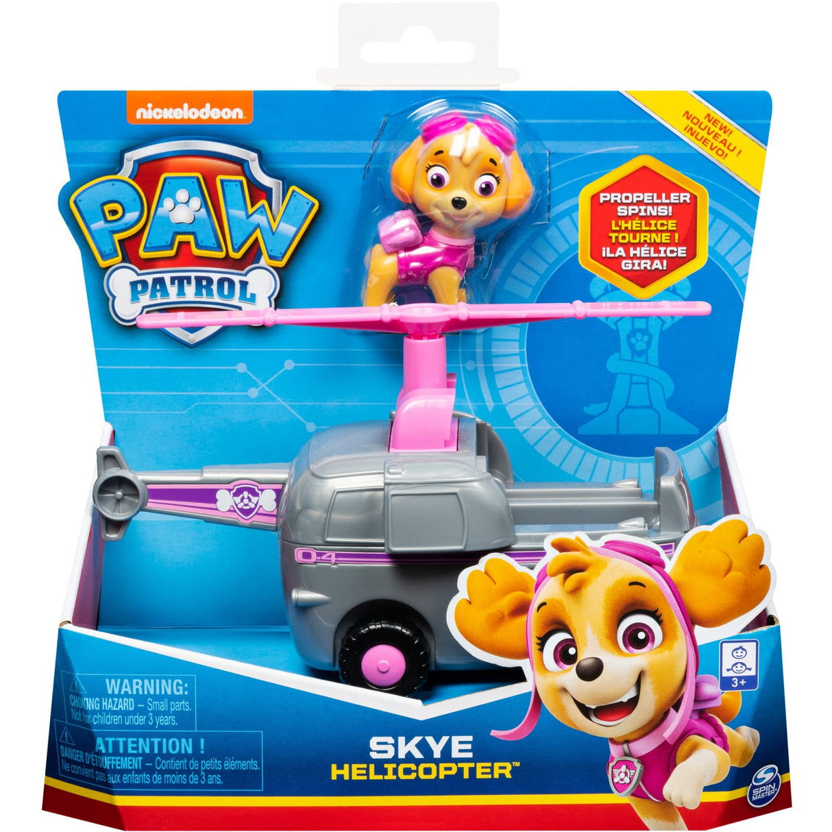 Spin Master Spin Skye avec l'hélicoptère