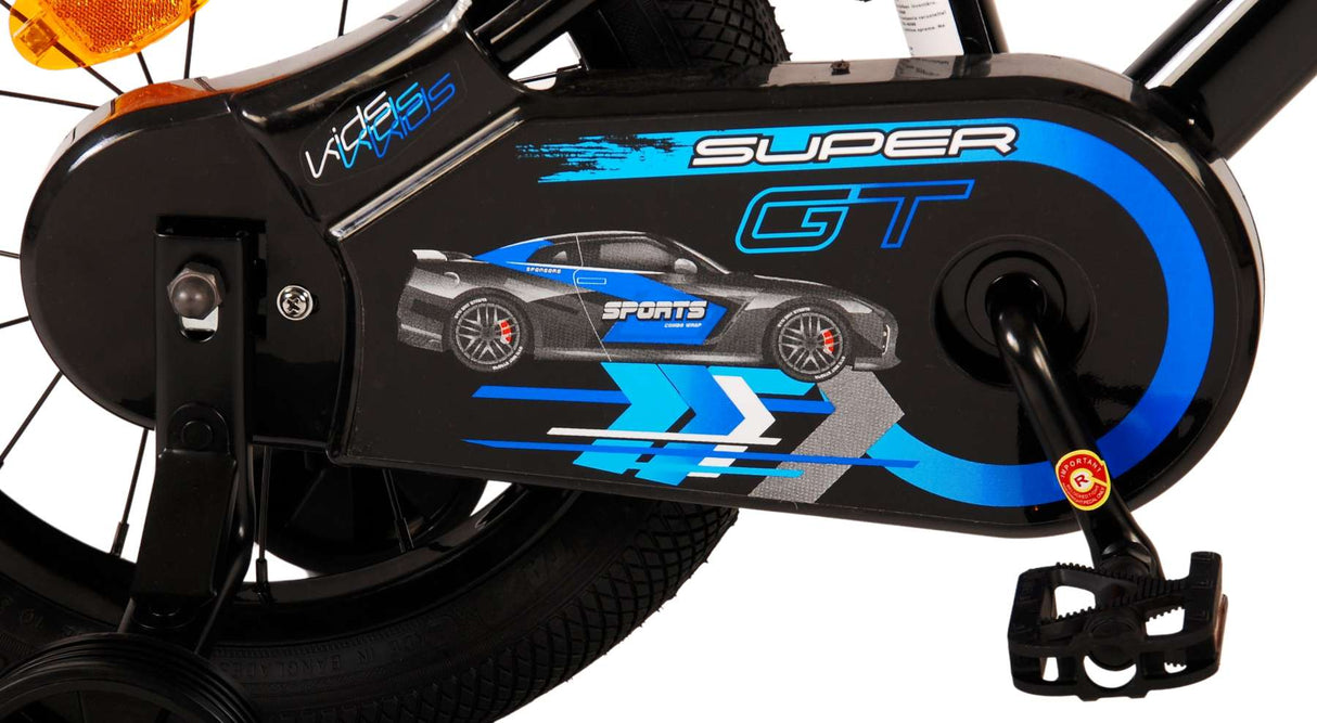 Volare Super GT Børnecykel - Drenge - 14 tommer - Blå - To håndbremser