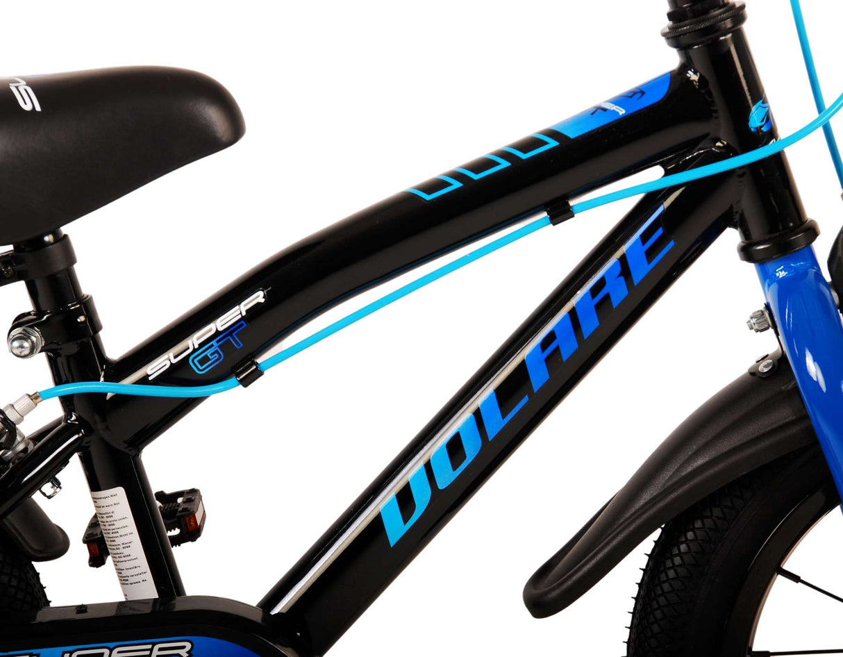 Volare Super GT Børnecykel - Drenge - 14 tommer - Blå - To håndbremser