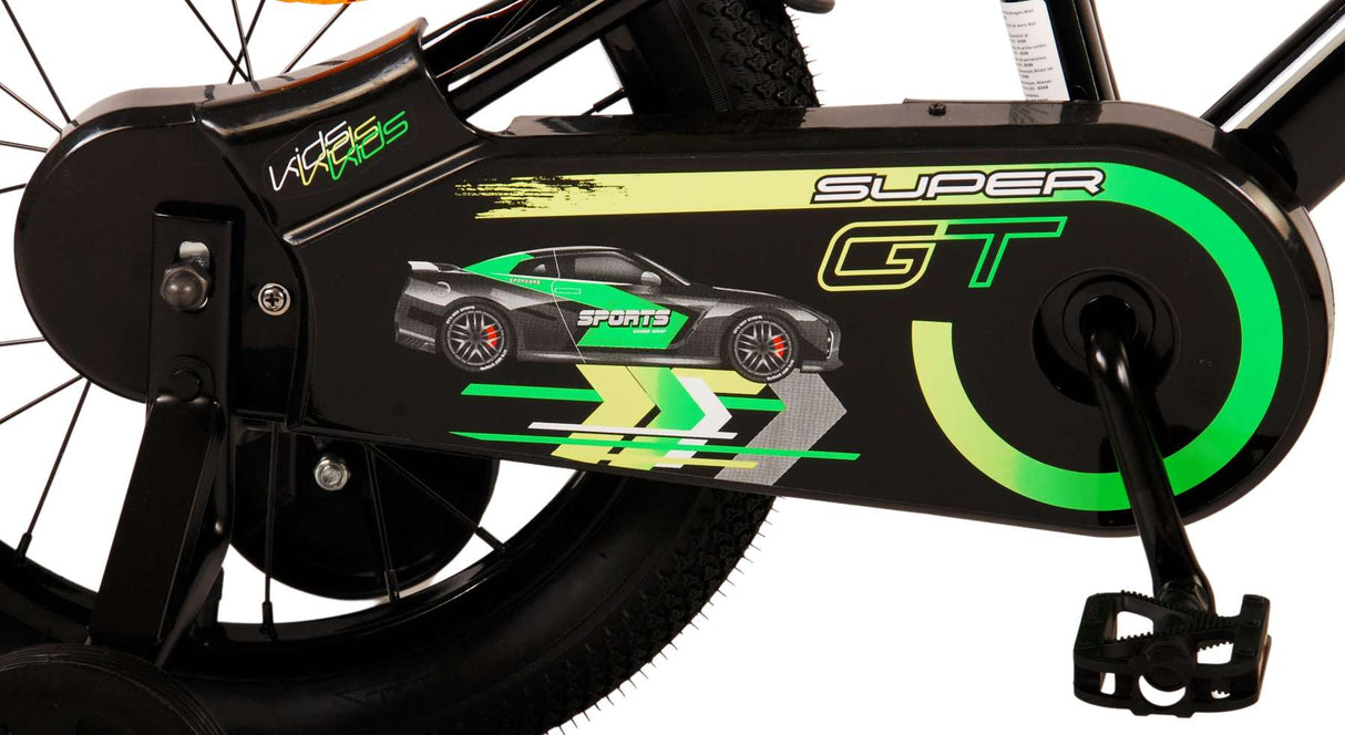 Volare Super GT Children's Bicycle - Pojkar - 16 tum - Grönt - Två handbromsar